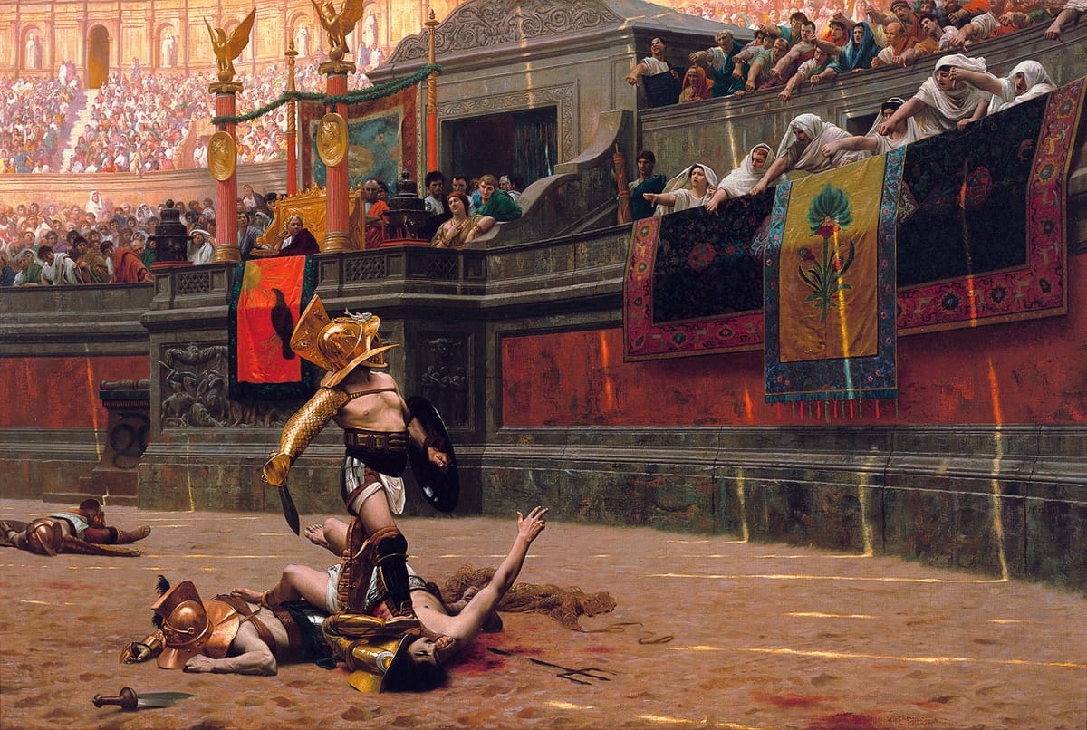 Historic Painting: “Pollice Verso” by Jean-Léon Gérôme, 1872.