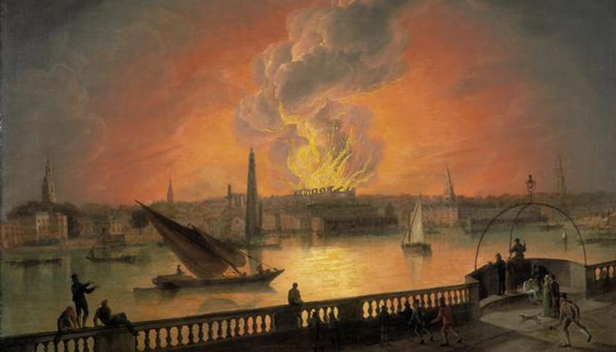 The fiery curtain call: The Theatre Royal Drury Lane fire of 1809.