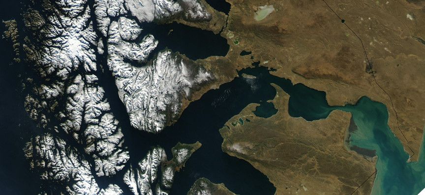 The Strait Of Magellan A Passage Through Time And Space   Strait Of Magellan Satellite Pd 