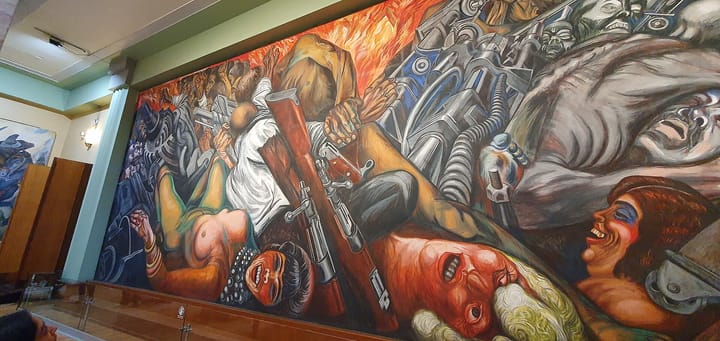 Historic Painting: “Katharsis” by José Clemente Orozco, 1934.